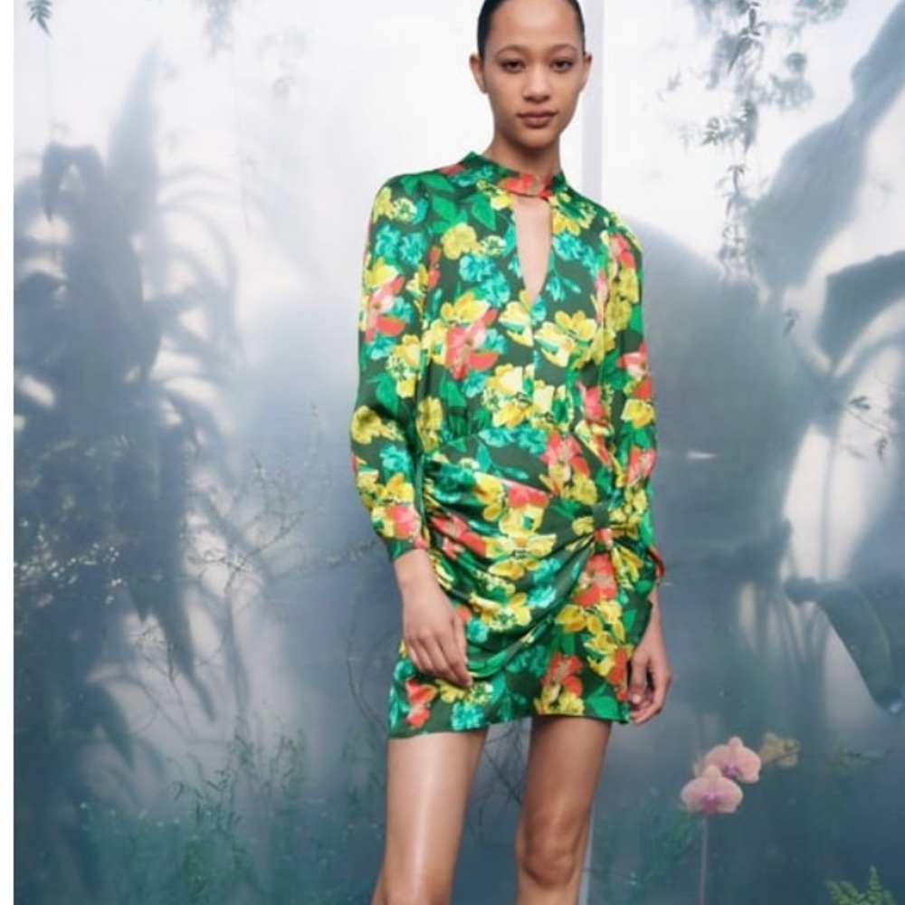 Zara floral dress